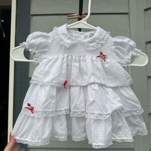 Alexis White Lace Baby Dress 9 months